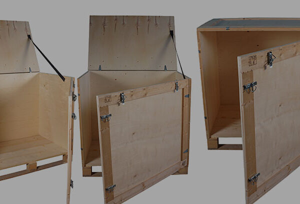 özel tasarım ahşap destekli kontrplak sandık